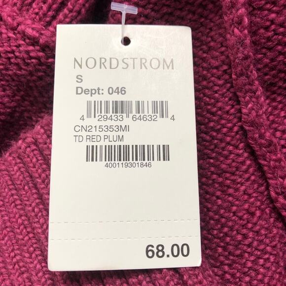 NWT Nordstrom Caslon plum button up cardigan S - Picture 9 of 11